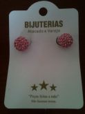 Brinco Bola Rosa Claro